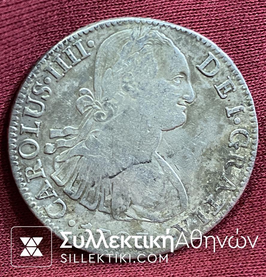 ΙΣΠΑΝΙΑ _ Μεξικό 8 Ρεάλ 1793 XF